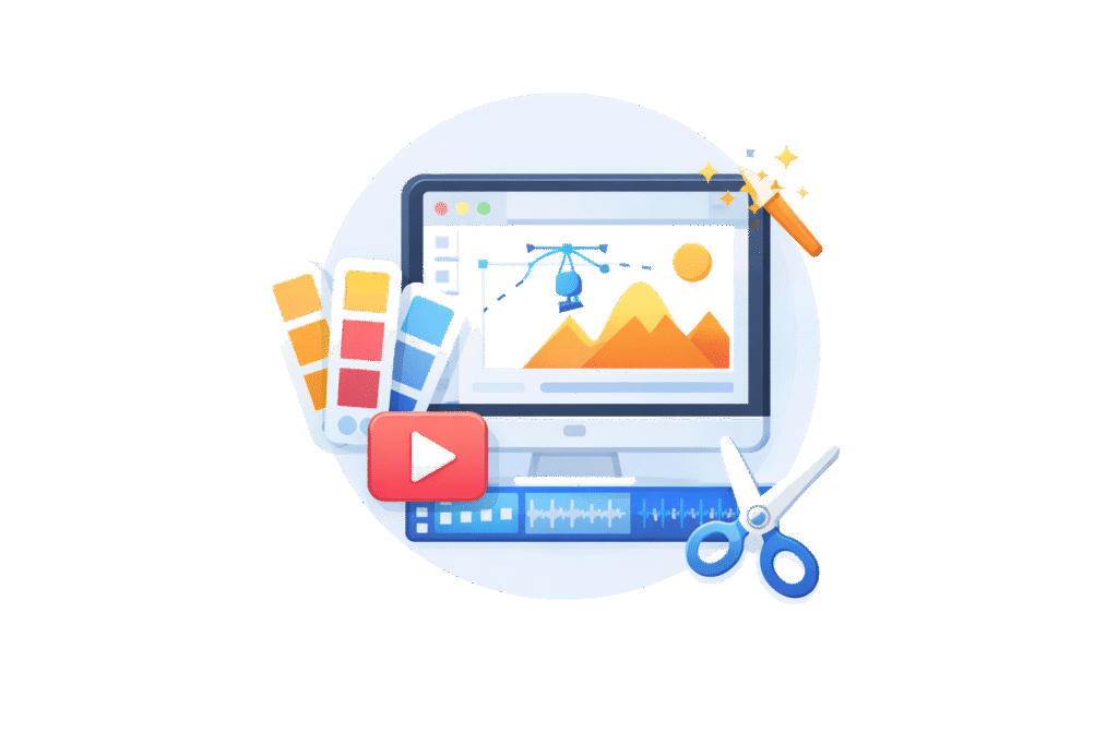 graphic design and video editing services for creating high converting visual content and brand identity