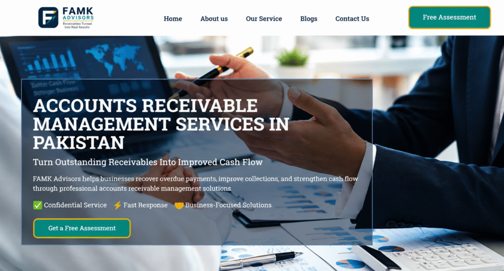 FAMK Advisors accounts receivable management services in Pakistan ✅