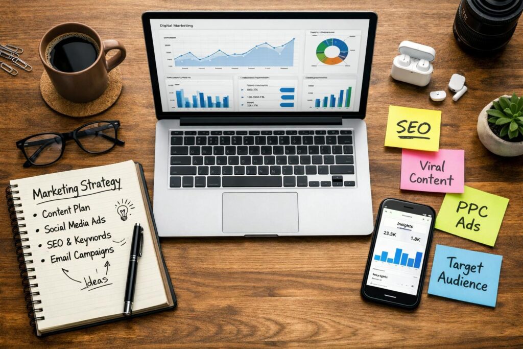 Digital marketing strategy driving business growth